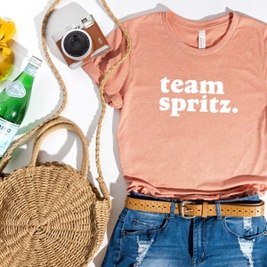 Team Spritz Shirt Italian Cocktail shirt Cute Italian Shirt Brunch Shirt Aperol® Spritz Shirt image 1