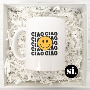 Ciao Smiley Face Coffee Mug for Italy Lover (smittenitalyshop.co)