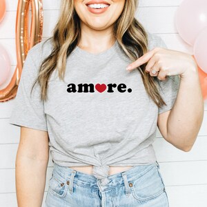 Amore Shirt Italy Valentine T-Shirt Valentine love shirt Italian Shirt Gift for Italy Lovers image 2