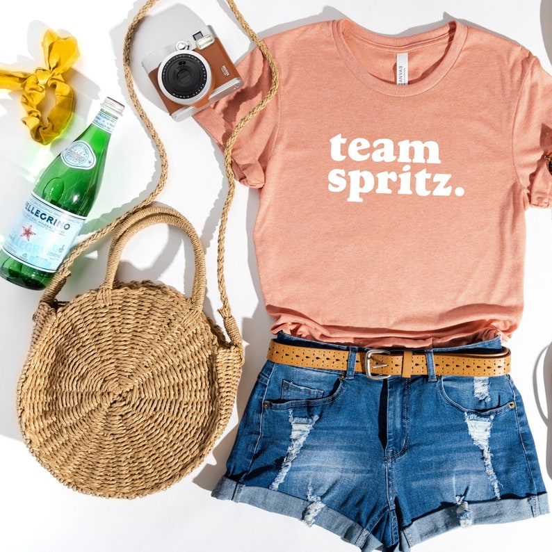 Team Spritz Shirt Italian Cocktail shirt Cute Italian Shirt Brunch Shirt Aperol® Spritz Shirt image 1