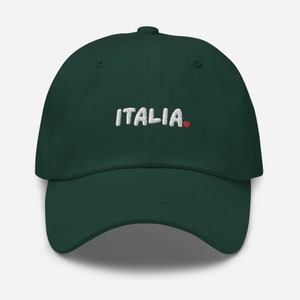 Embroidered Italia Hat with heart smittenitalyshop.co