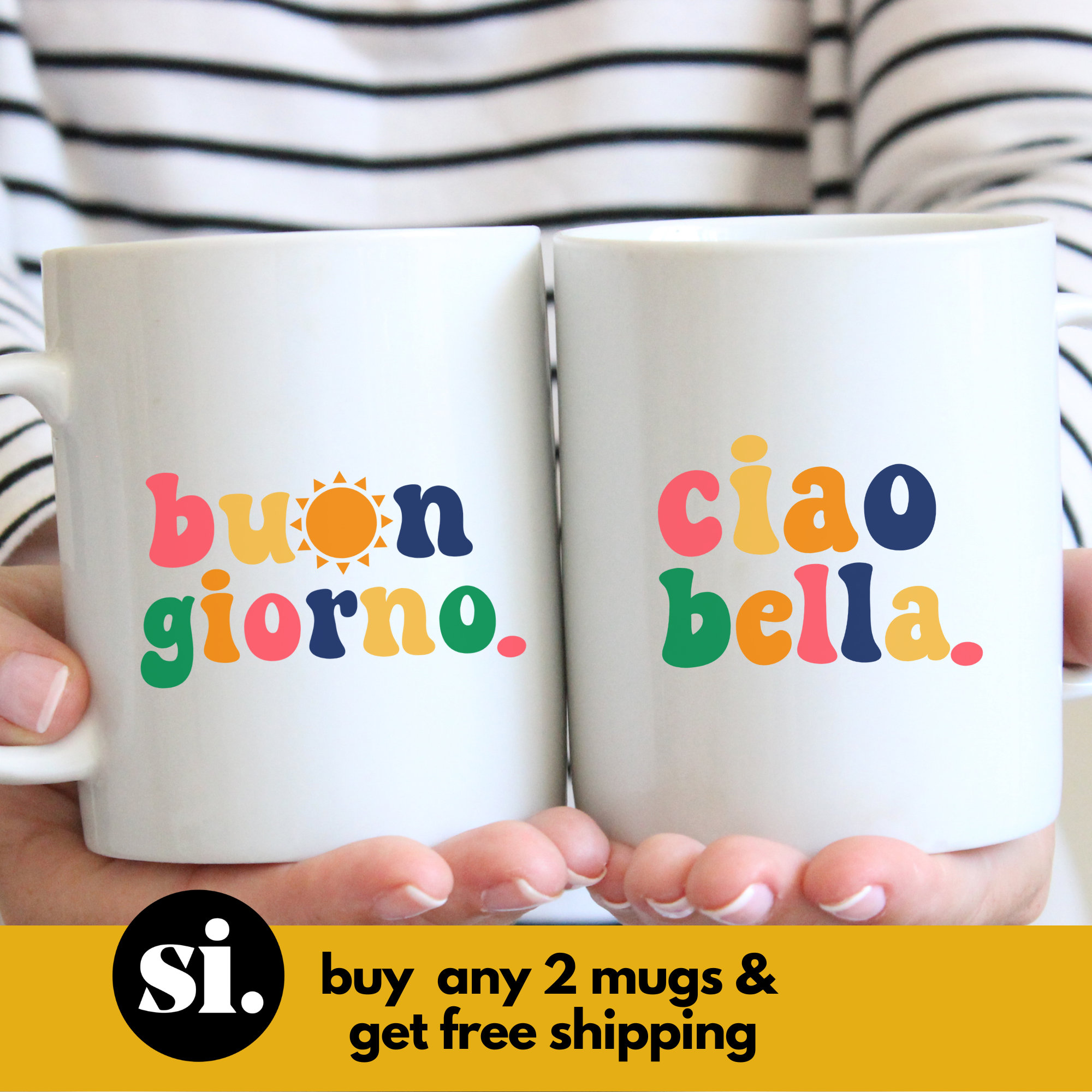 Tasses à café en céramique italienne - Italy Gifts Direct