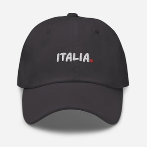 Embroidered Italia Hat with heart smittenitalyshop.co