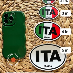 Italy Sticker Gift for Italy Lover, Oval Italy Country Code Decal, Italian Wedding Favor, Study Abroad Gift, Travel Agent Gift image 4