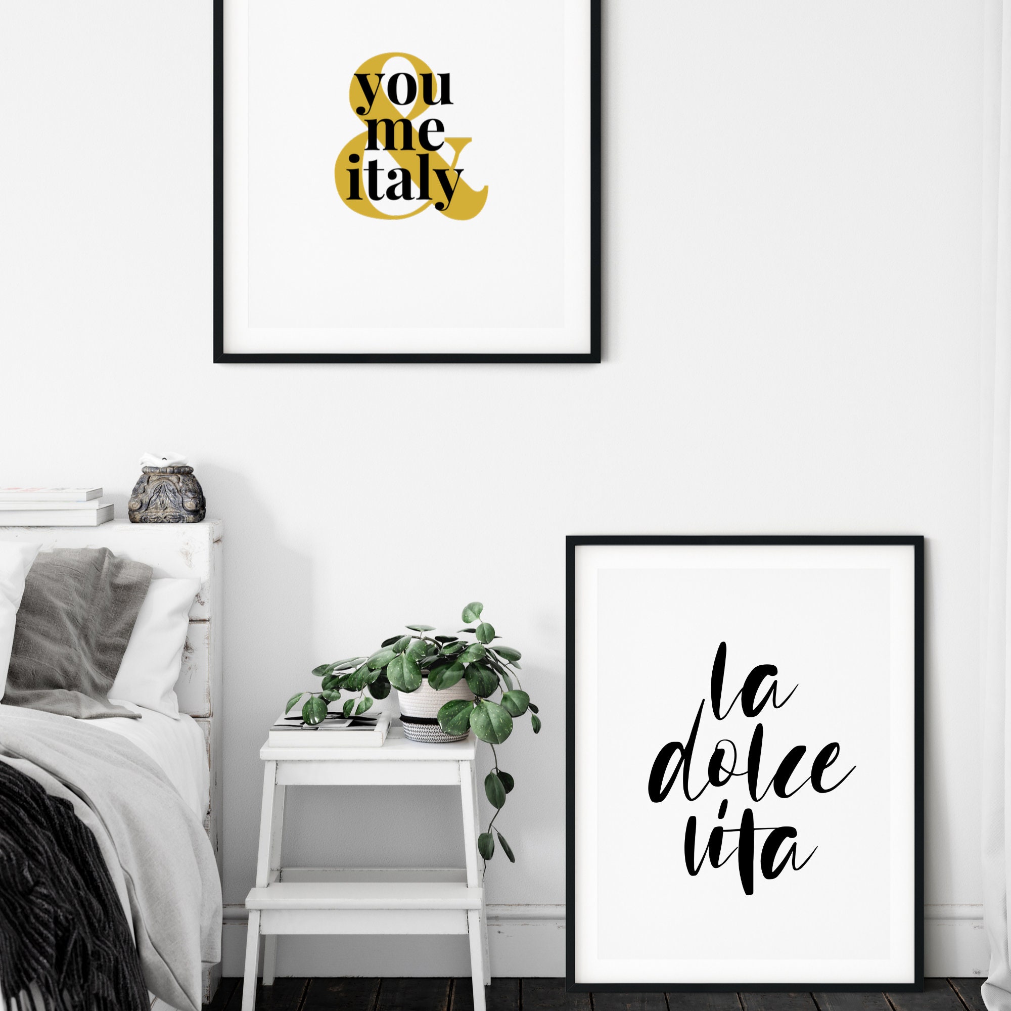 La Dolce Vita Printable Art Italian Quote Minimalist | Etsy