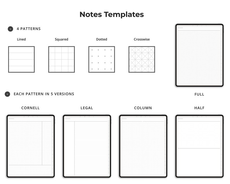 Digital Notebook for Students With Interactive Tabs Etsy