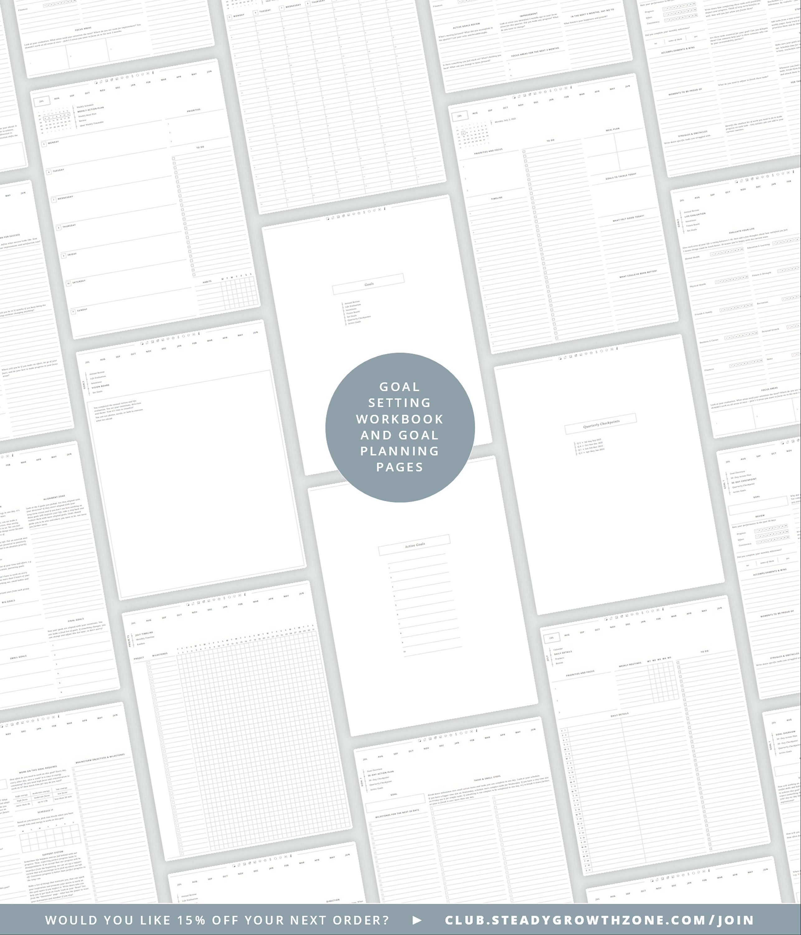 Digital Planner Daily Planner 20212022 with Goal Planner Etsy