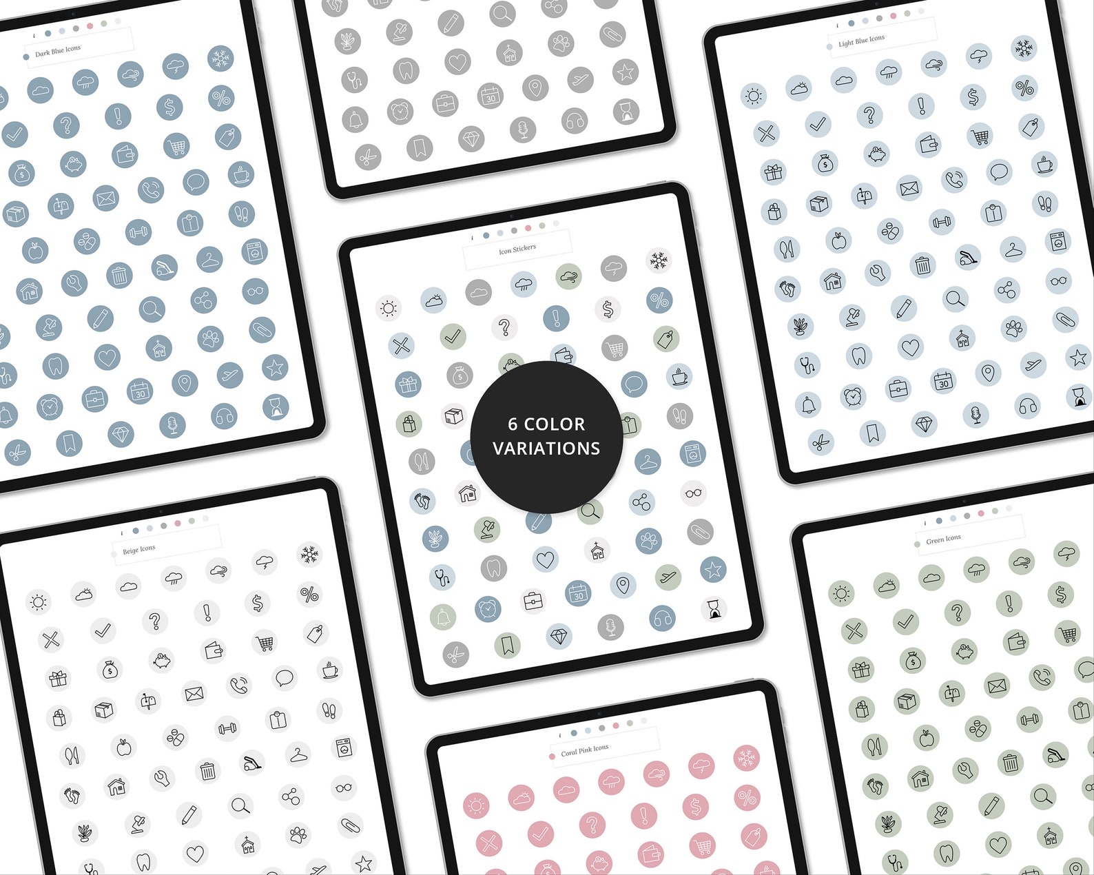 Digital Stickers Icon Pack for Goodnotes Digital Icon - Etsy