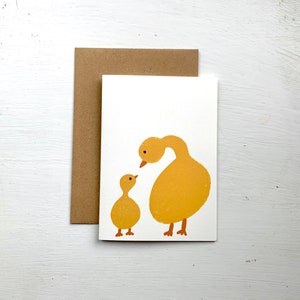 Gelbe Enten - Grußkarte