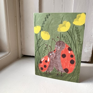 Coccinelles - Carte de voeux