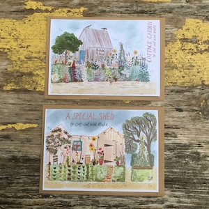 A Special Shed and a Cottage Garden, to Cut-Out and Make