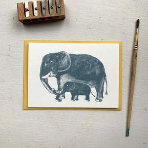 Éléphants - Carte de voeux