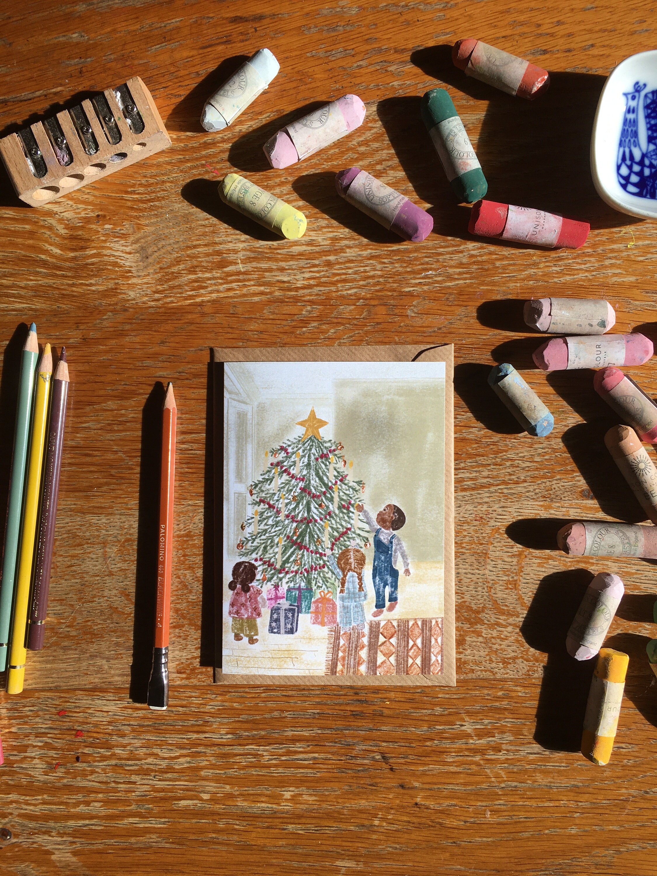 Small Winter Card A Set of 6 Illustrated Winter Cards - Etsy