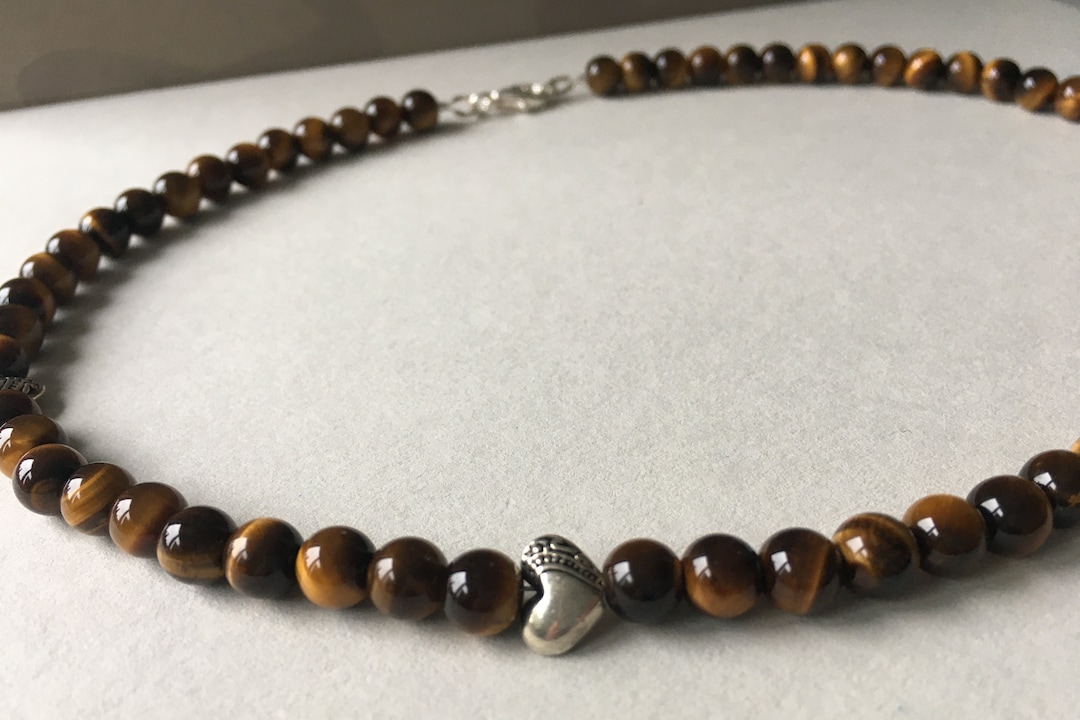 Pulsera De Resstencas De Cerámca Con Cerre De Mosquetón Y Acero