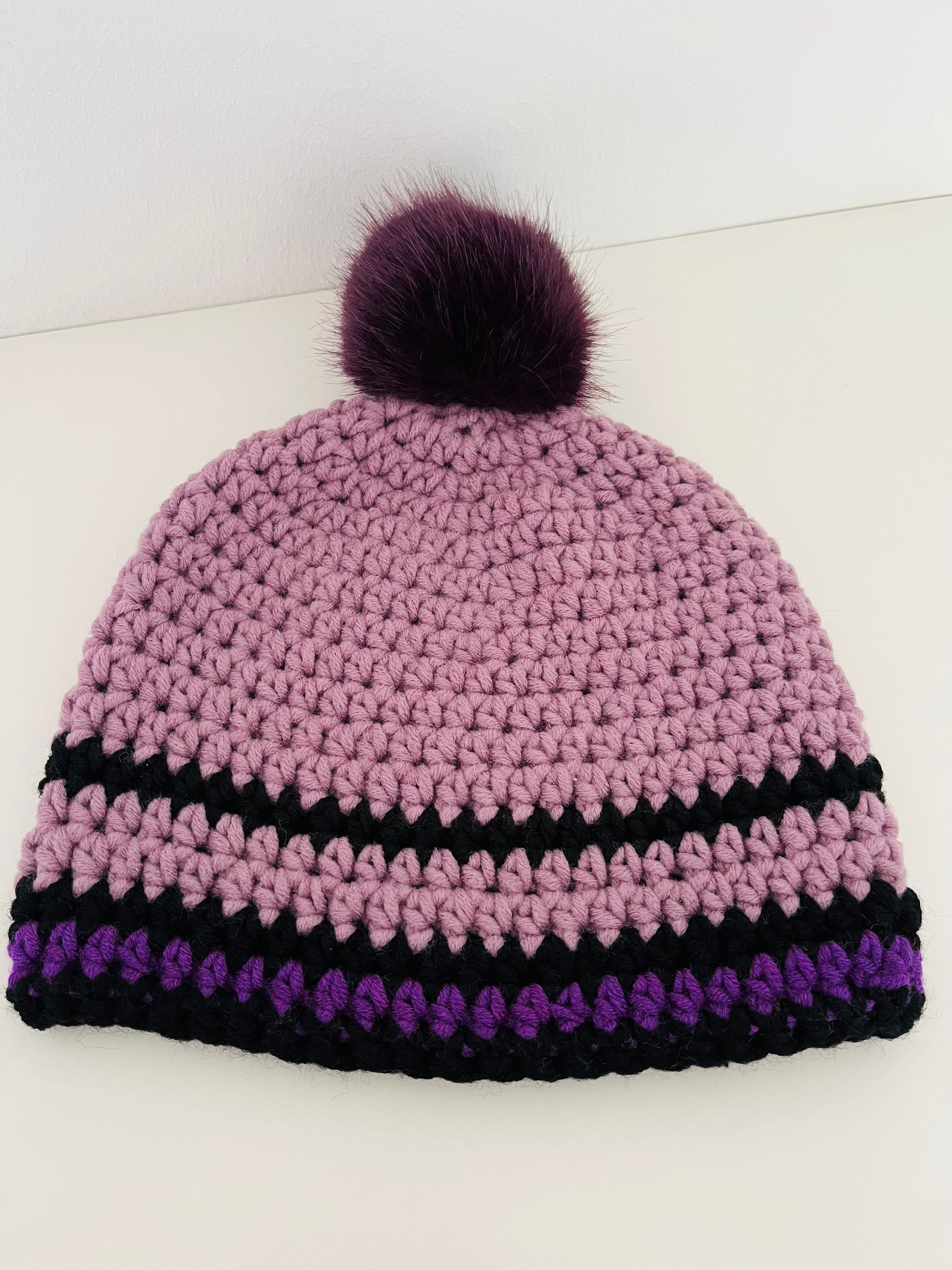 Hat, Crochet Hat, Size 50/55 Cm, Myboshi Style, Rose, Pink