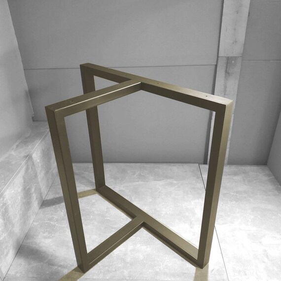 T Shape Steel Table Leg Or Desk Leg Pair Of 2 Etsy