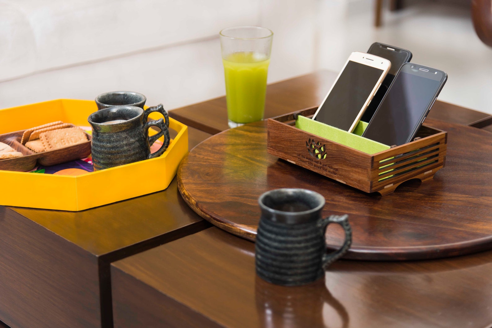 CELL PHONE BASKET Let the mobile rest You Recharge Etsy