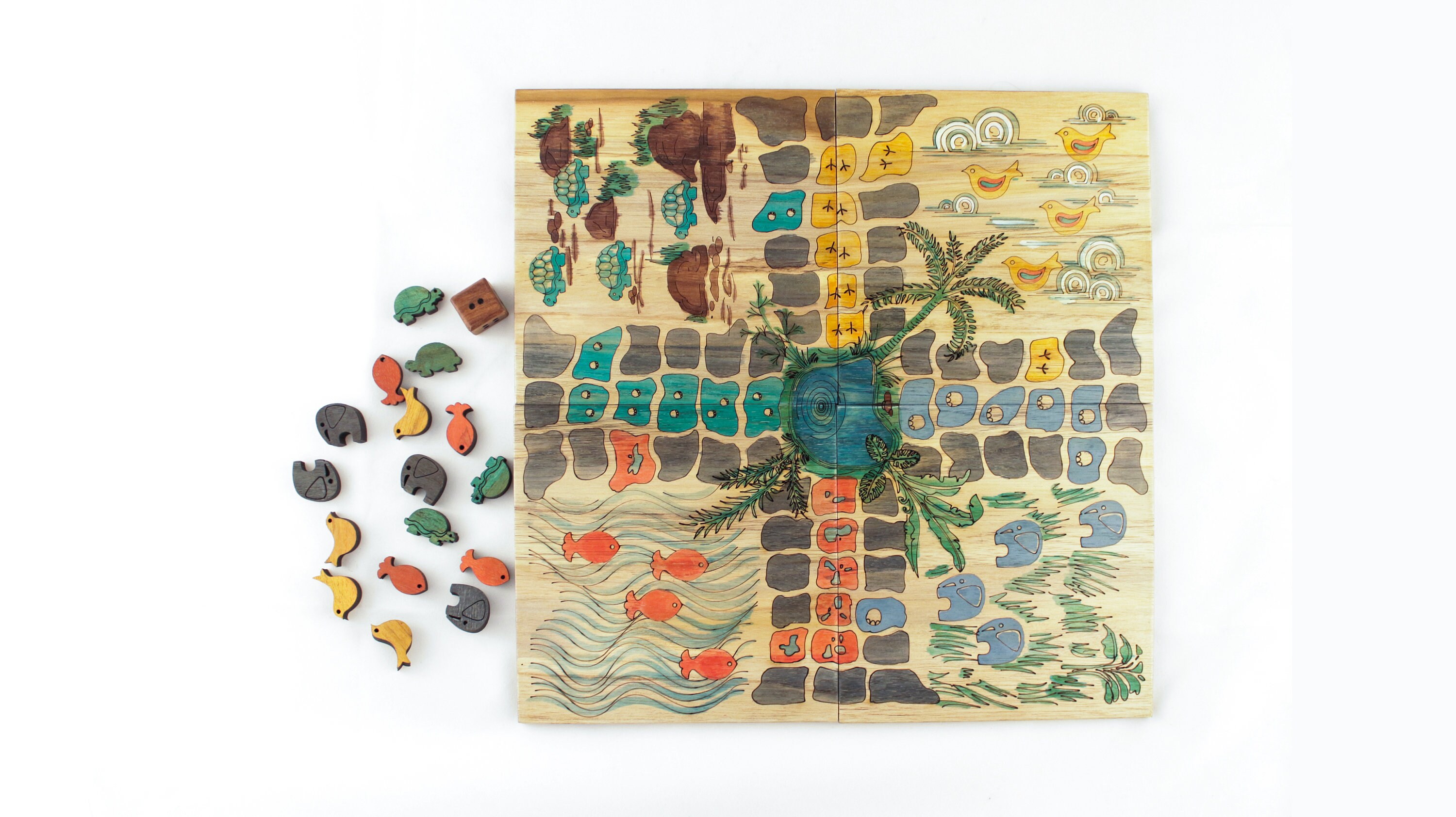 LUDO Let's Ludo Family Kids Board Game Jungle Theme Etsy