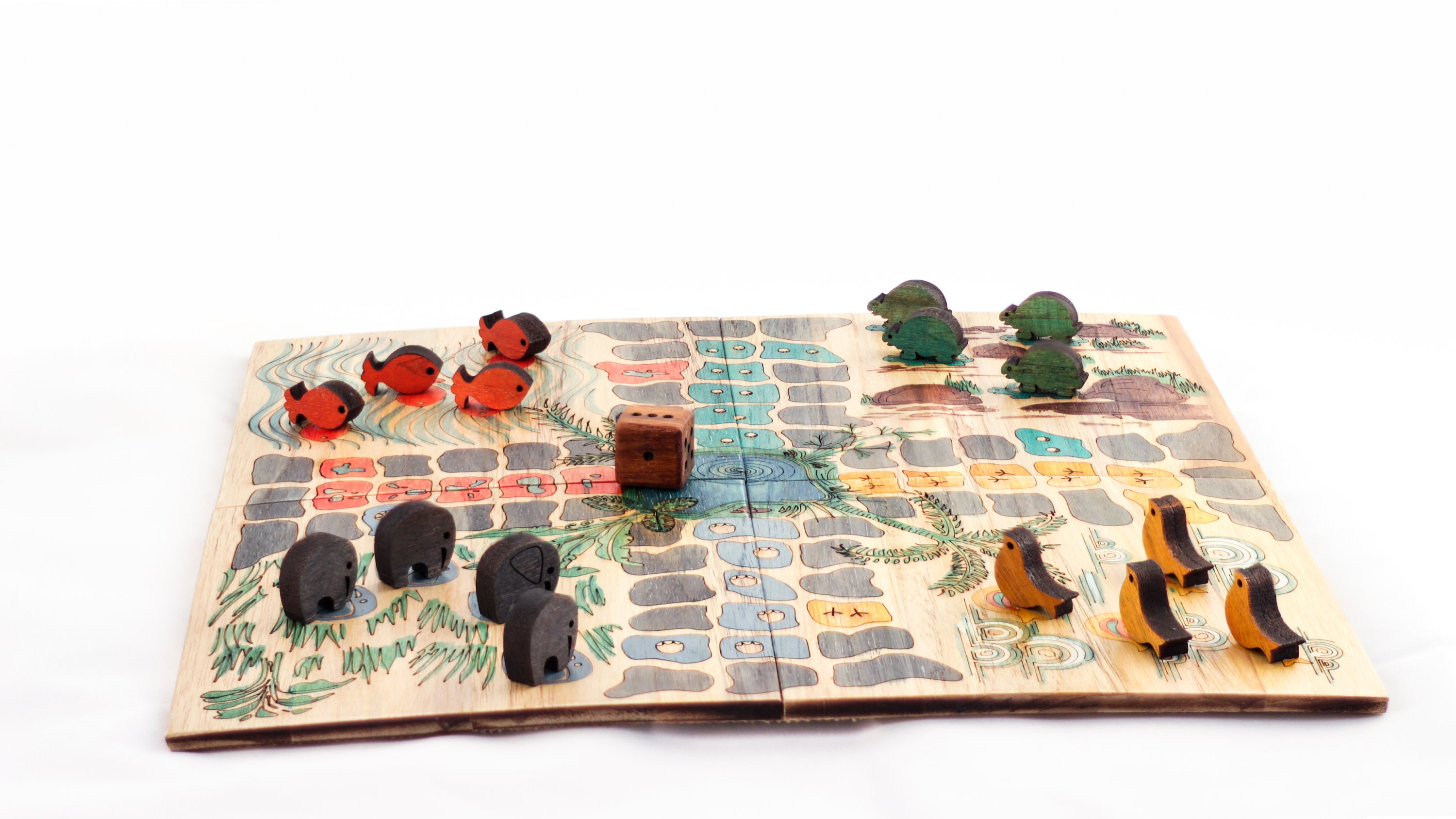 LUDO Let's Ludo Family Kids Board Game Jungle Theme Etsy