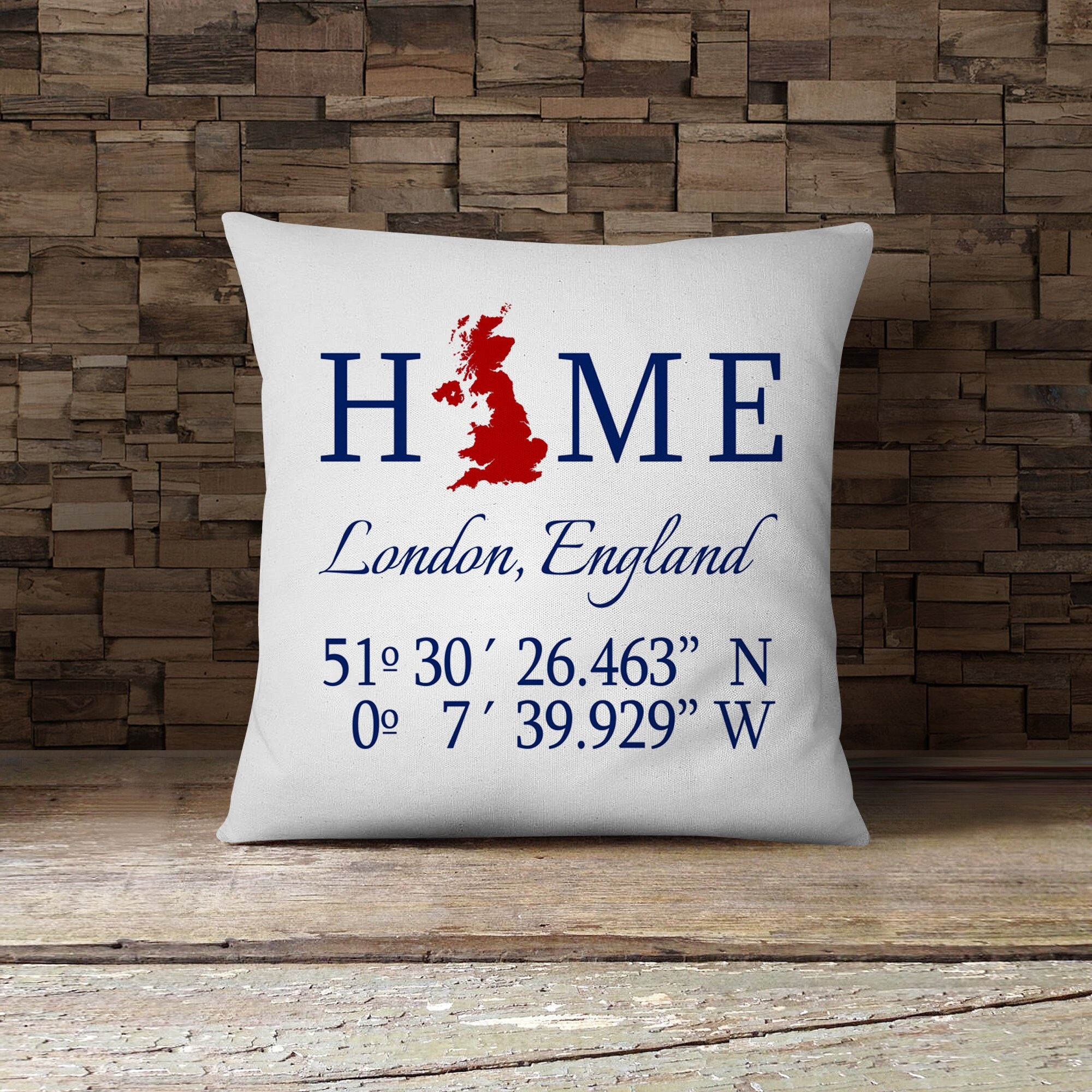 Personalized England Home Cushion Custom UK City Cushion UK Etsy UK