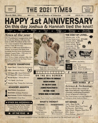 Printable Paper Anniversary Party Decor