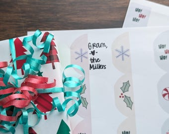Christmas Gift Label Stickers
