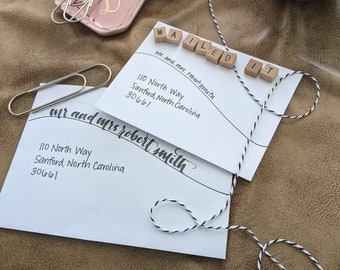 Hand Lettered Envelope Addressing