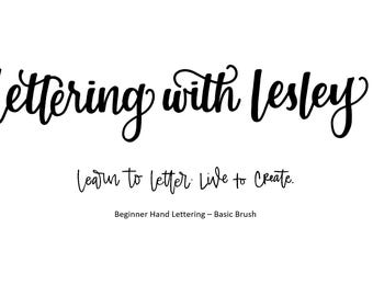 Beginner Hand Lettering Virtual Class