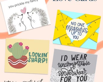 Handwritten Love Card: Custom Message & Doodles