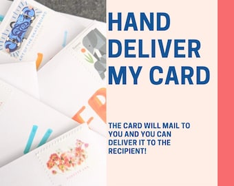 Hand Deliver My Card