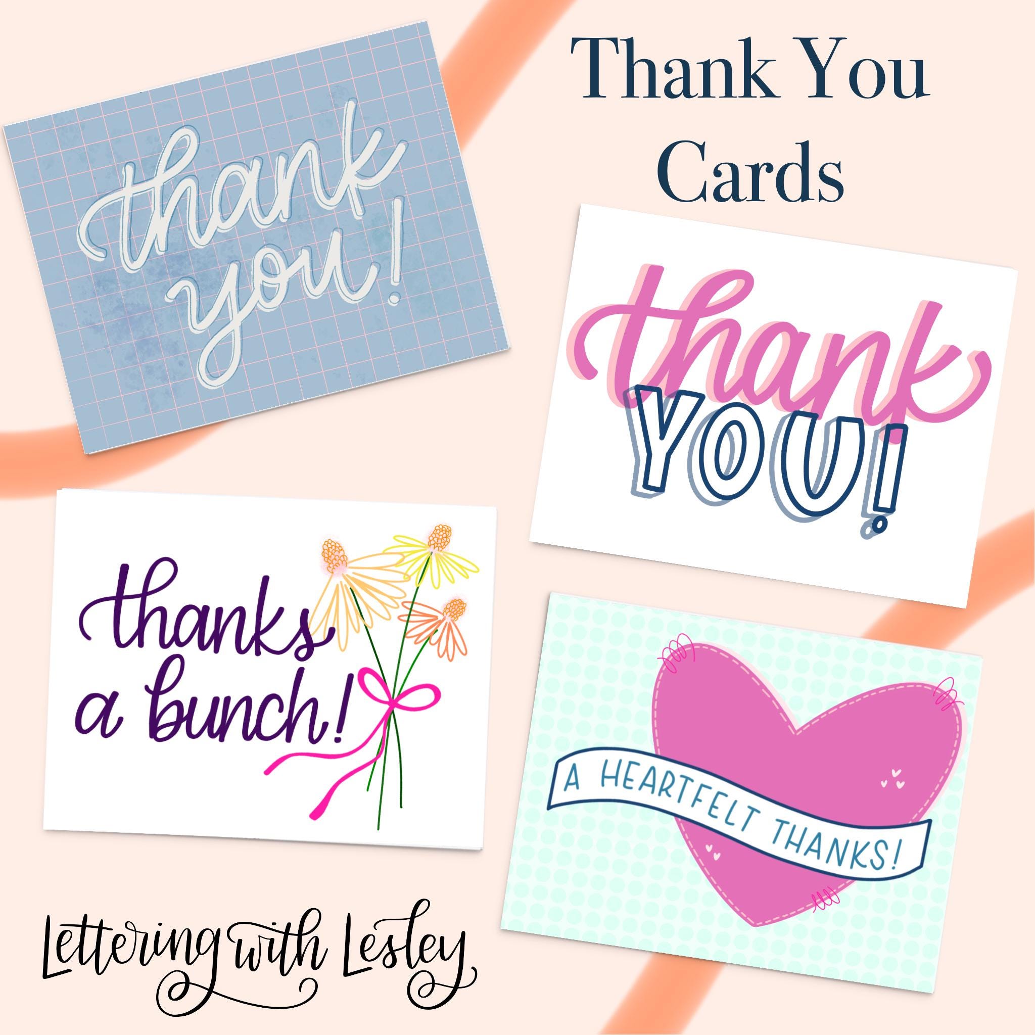 Can I Fax a Thank-you Note? 洋書 Thank You Cards - Etsy