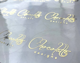 Real foil round stickers, personalized round labels, perfect for branding, wedding envelope seal stickers, favor stickers