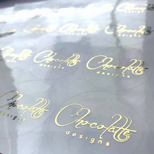 Real foil round stickers, personalized round labels, perfect for branding, wedding envelope seal stickers, favor stickers