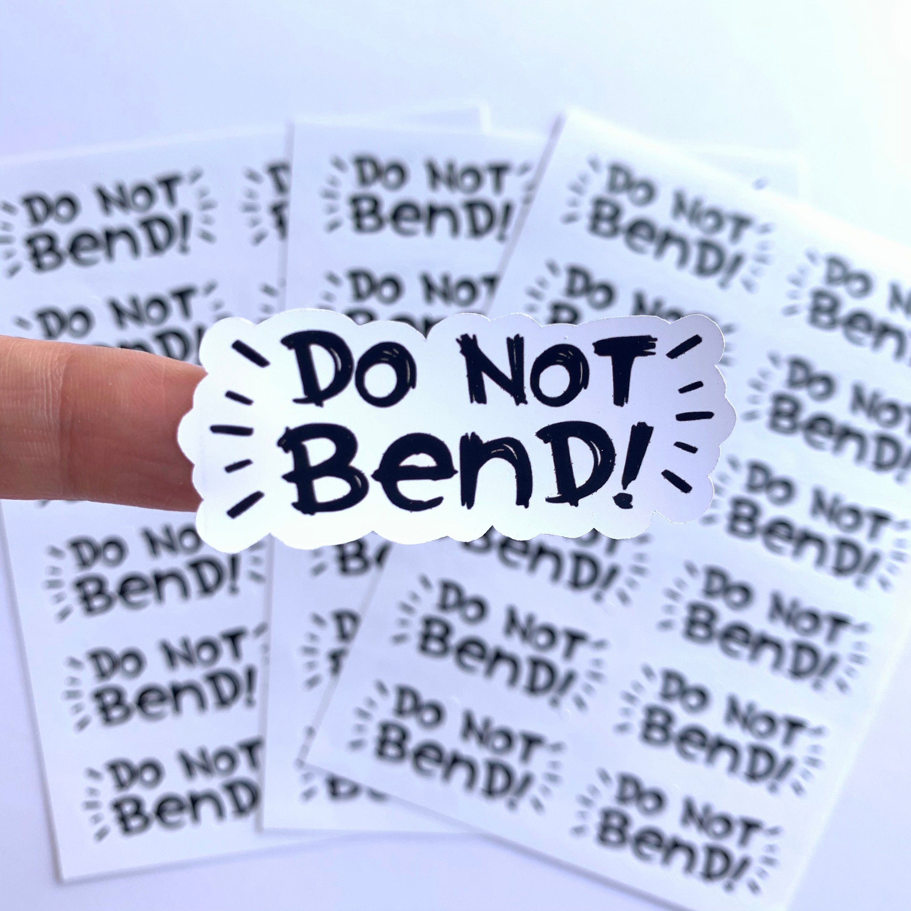 Hand Lettering Do Not Bend Stickers Fragile Packaging Etsy India