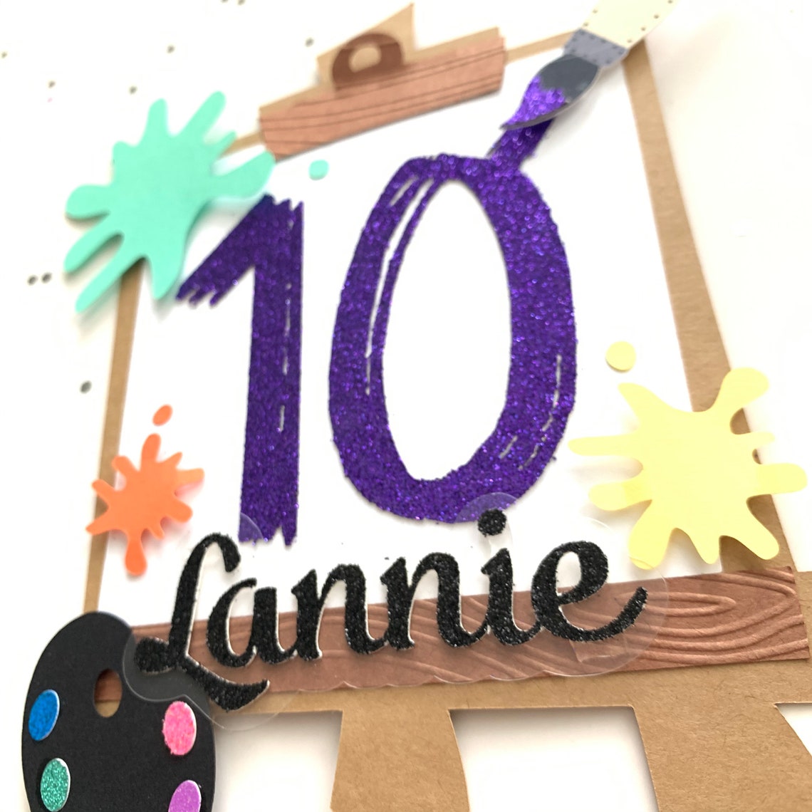 Painting Cake Topper Art Cake Topper Perfect for a Painting Etsy