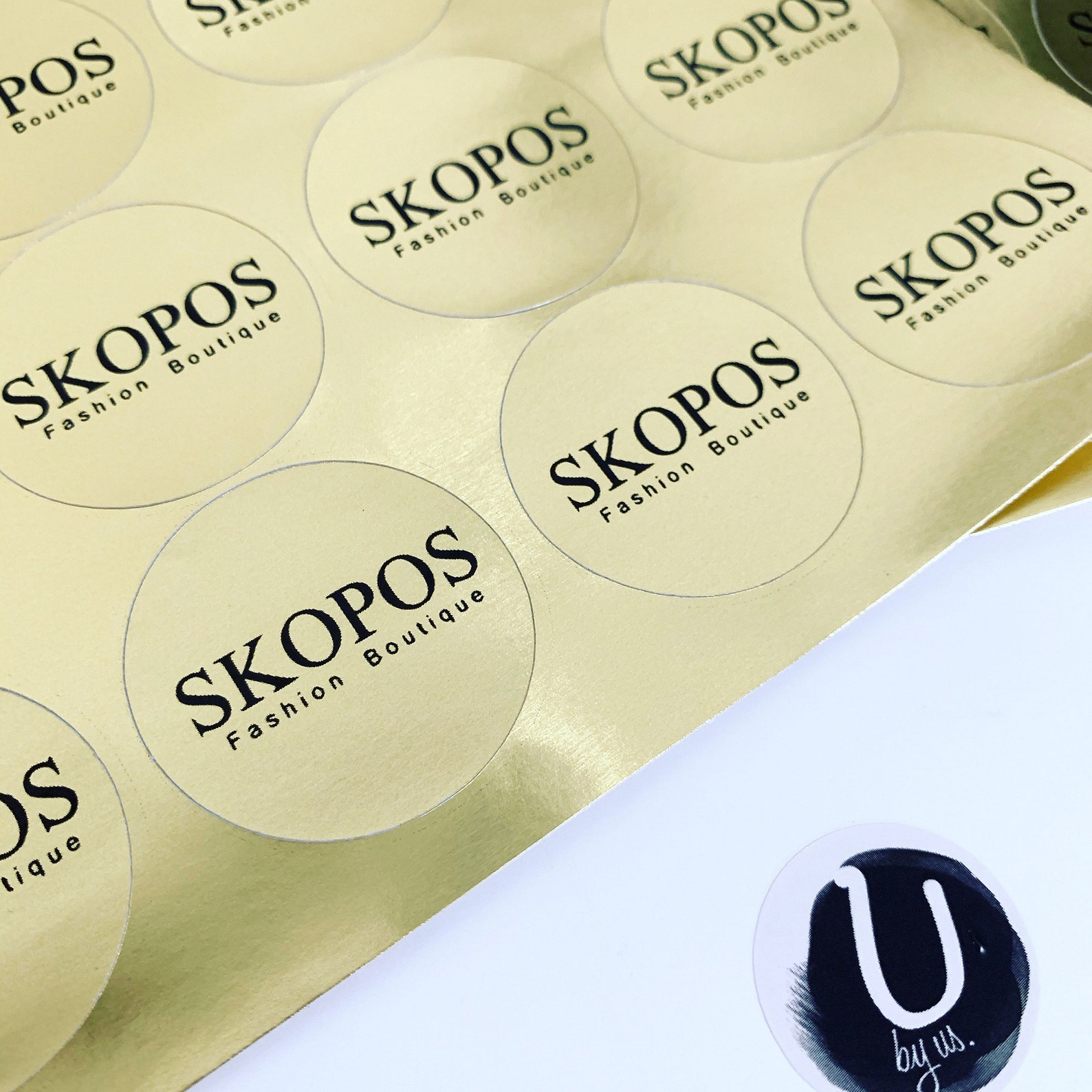 Custom Gold Stickers Personalized Labels Perfect for Etsy