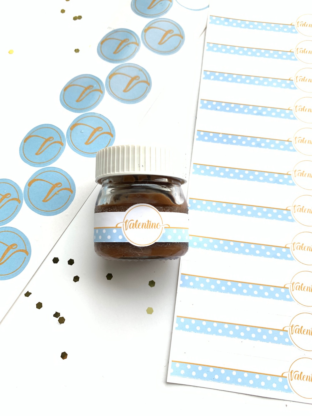 Mini Nutella Labels Perfect for Baby Shower Favors. Nutella Labels ...