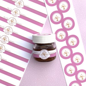 Erstkommunion Mini Nutella-Etiketten, Nutella-Etiketten, Nutella-Aufkleber, benutzerdefinierte Gastgeschenke, personalisierte Nutella-Etiketten