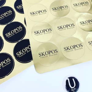 Custom Gold Stickers: Personalized Branding Labels
