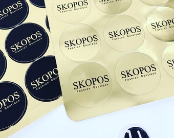 Custom Gold Stickers: Personalized Branding Labels
