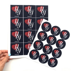 Custom Logo Stickers: Round Branding Labels for Small Business