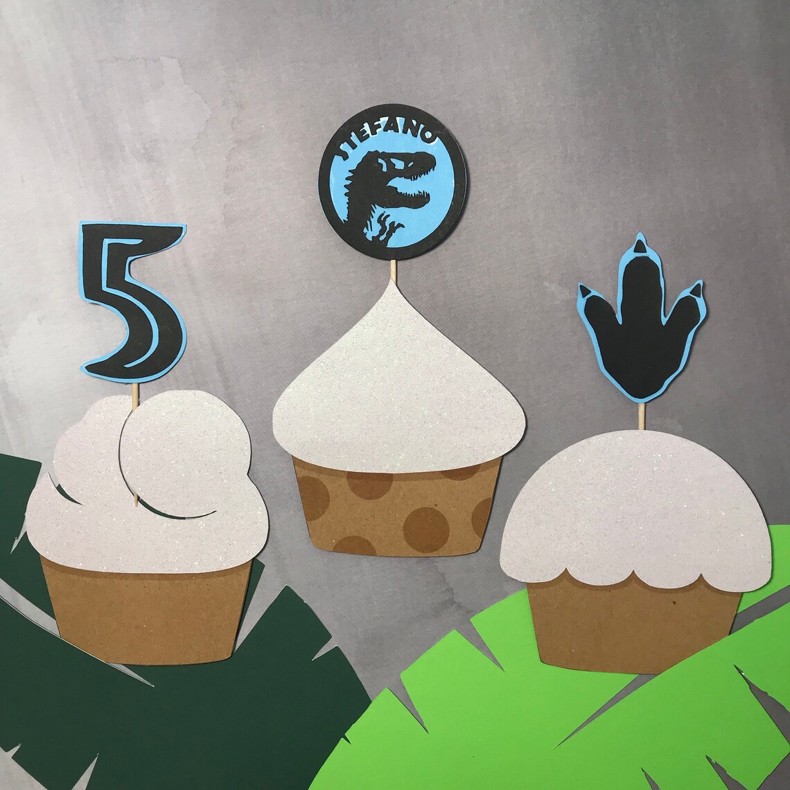 Jurassic World Cupcake Toppers Set Digital Etsy Festa 071