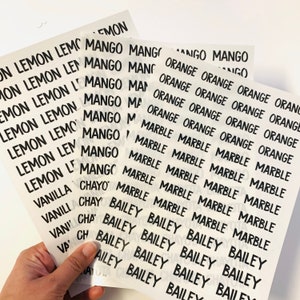 Clear Custom Food Stickers: Personalized Labels