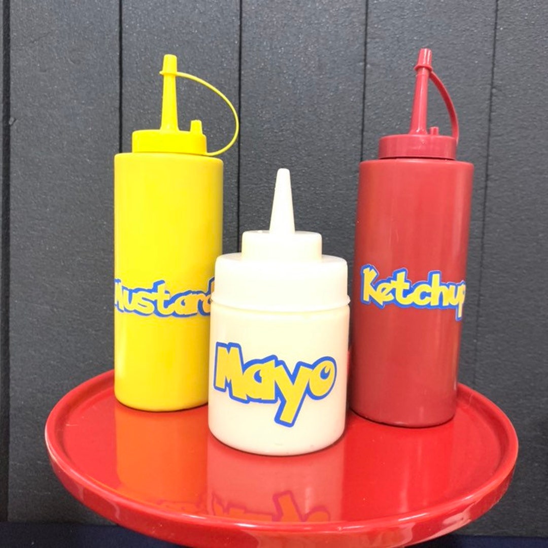 Printed Condiments Bottle Labes. Cut Out Pokemon Inspired Condiment ...
