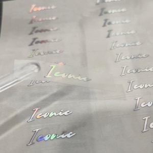 Custom Foil Stickers – Gold, Rose Gold, Silver & More – Cosmetic Labels for Lip Gloss Tubes – Waterproof Beauty Branding