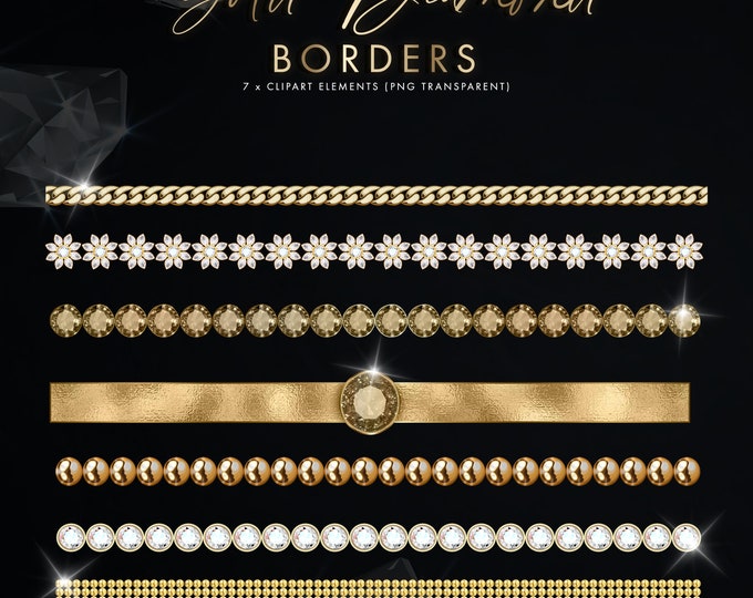 Diamond Borders, Diamond Clipart, Pearl Clipart, Diamond Overlays, Luxury Diamonds, Diamond Download, Diamond PNG, Rhinestones