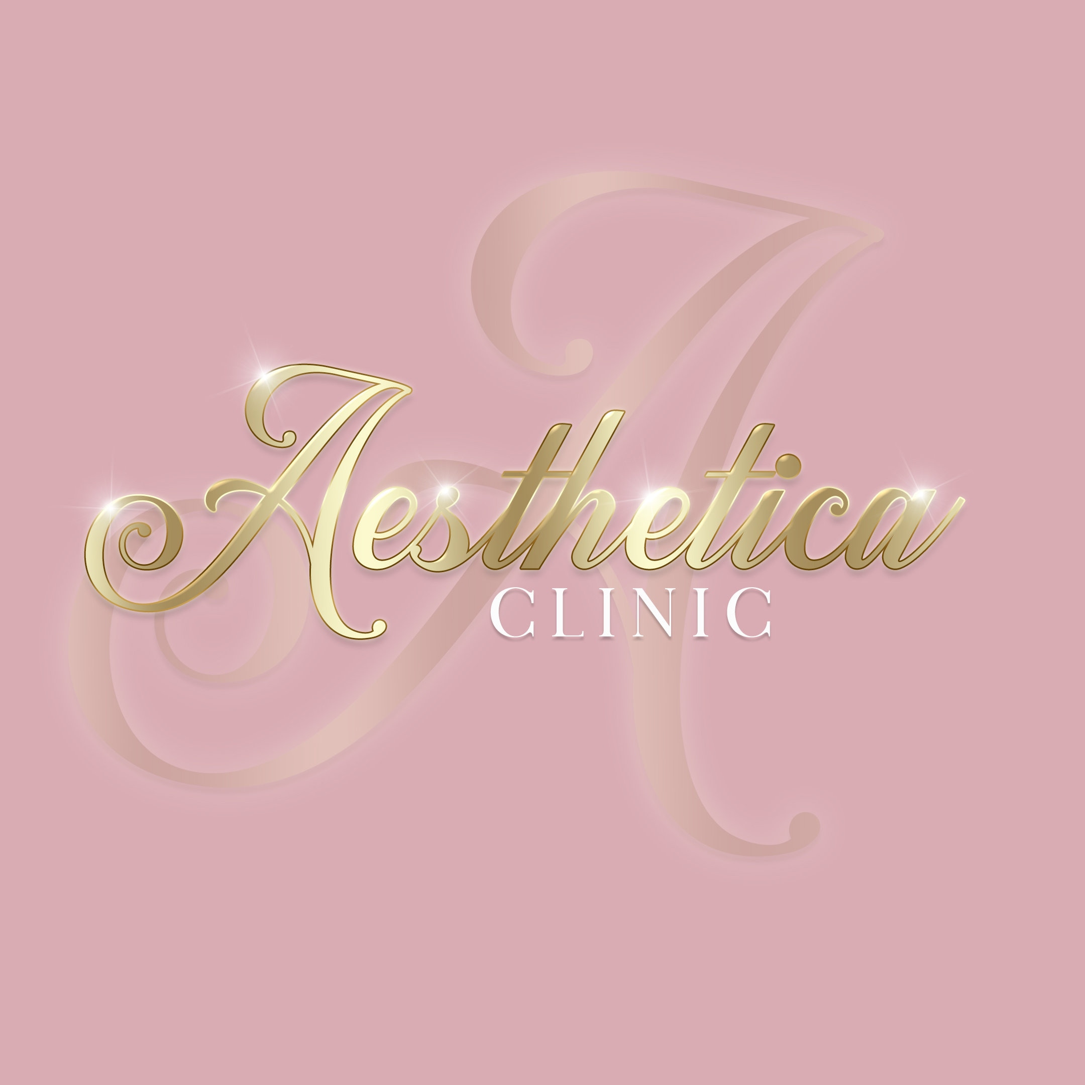 Aesthetic Logo Esthetic Logo Gold Logo Pink Logo Clinic Etsy New Zealand