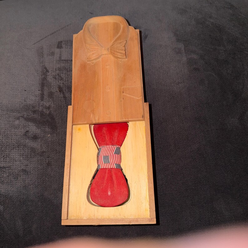 Wooden Bow Tie and Box - Etsy