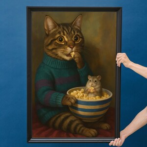 Full framed canvas print on living room wall