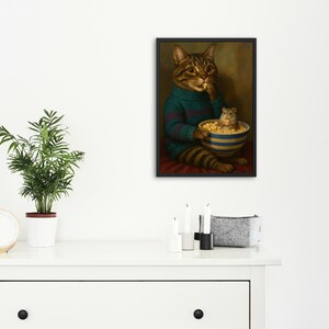 Cat and mouse friendship artwork for pet lovers